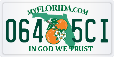 FL license plate 0645CI