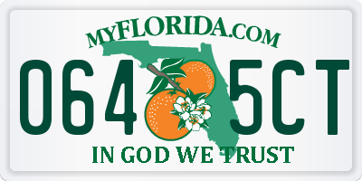 FL license plate 0645CT