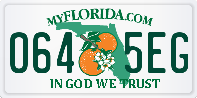 FL license plate 0645EG