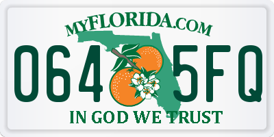 FL license plate 0645FQ
