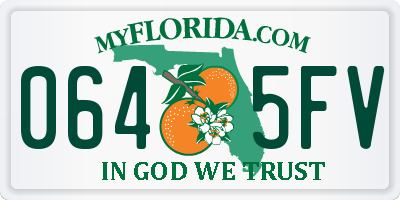 FL license plate 0645FV