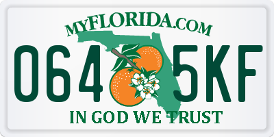 FL license plate 0645KF