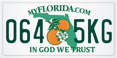 FL license plate 0645KG