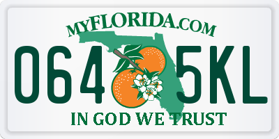 FL license plate 0645KL