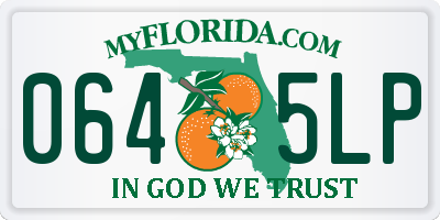 FL license plate 0645LP