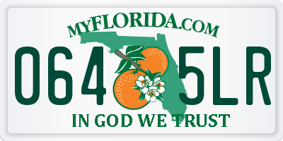 FL license plate 0645LR