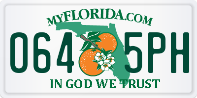 FL license plate 0645PH