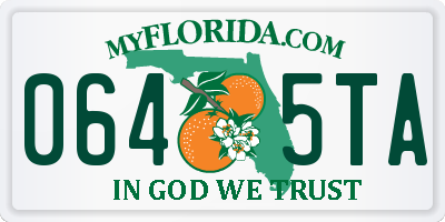 FL license plate 0645TA