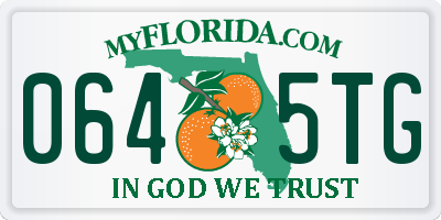 FL license plate 0645TG
