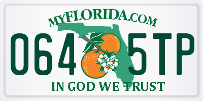 FL license plate 0645TP