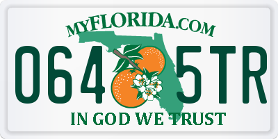 FL license plate 0645TR
