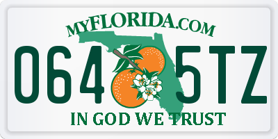 FL license plate 0645TZ
