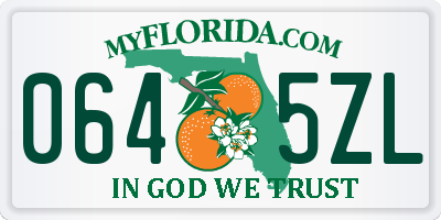 FL license plate 0645ZL