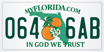 FL license plate 0646AB