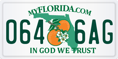 FL license plate 0646AG