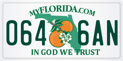 FL license plate 0646AN