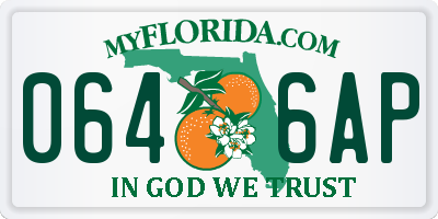 FL license plate 0646AP