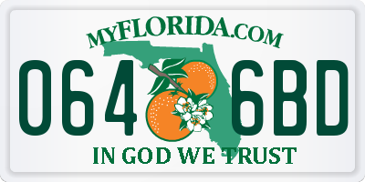 FL license plate 0646BD