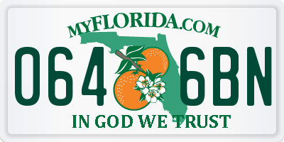 FL license plate 0646BN