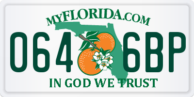 FL license plate 0646BP