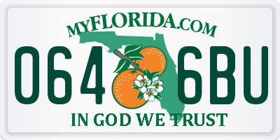 FL license plate 0646BU