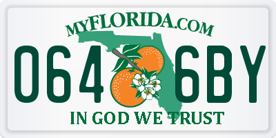 FL license plate 0646BY