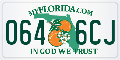 FL license plate 0646CJ