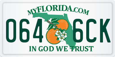 FL license plate 0646CK