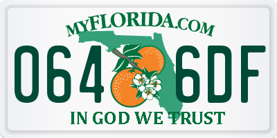 FL license plate 0646DF