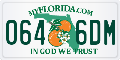 FL license plate 0646DM