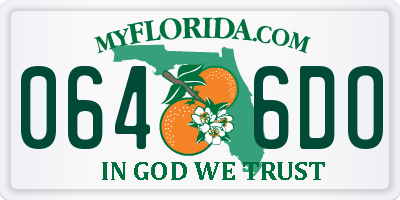 FL license plate 0646DO