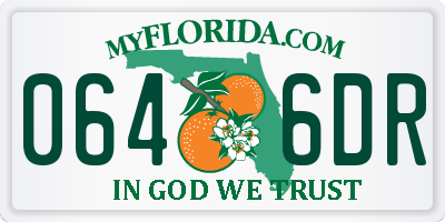 FL license plate 0646DR