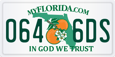 FL license plate 0646DS