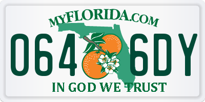 FL license plate 0646DY