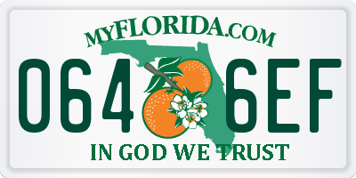 FL license plate 0646EF