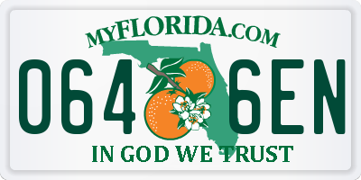 FL license plate 0646EN