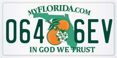 FL license plate 0646EV