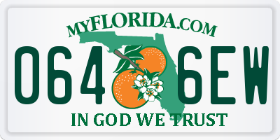 FL license plate 0646EW