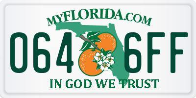 FL license plate 0646FF