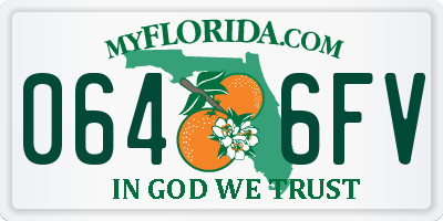 FL license plate 0646FV