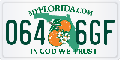 FL license plate 0646GF