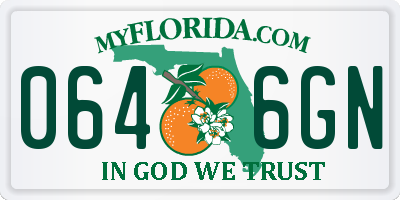 FL license plate 0646GN