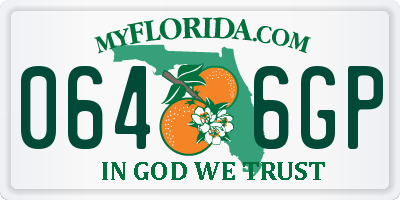 FL license plate 0646GP