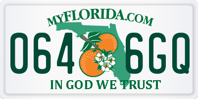 FL license plate 0646GQ