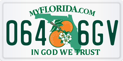 FL license plate 0646GV