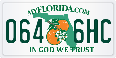 FL license plate 0646HC