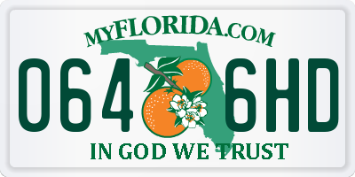FL license plate 0646HD