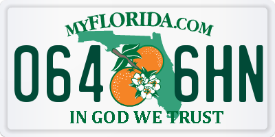 FL license plate 0646HN