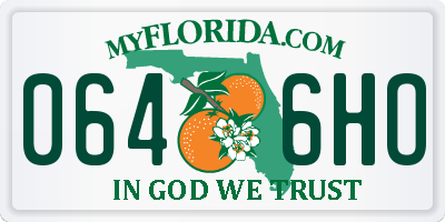 FL license plate 0646HO