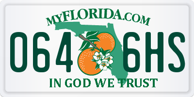 FL license plate 0646HS